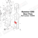Rammer G90 Wear Plate (Part