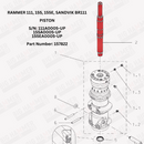 Rammer 111, 155, 155E, Sandvik BR111 Piston