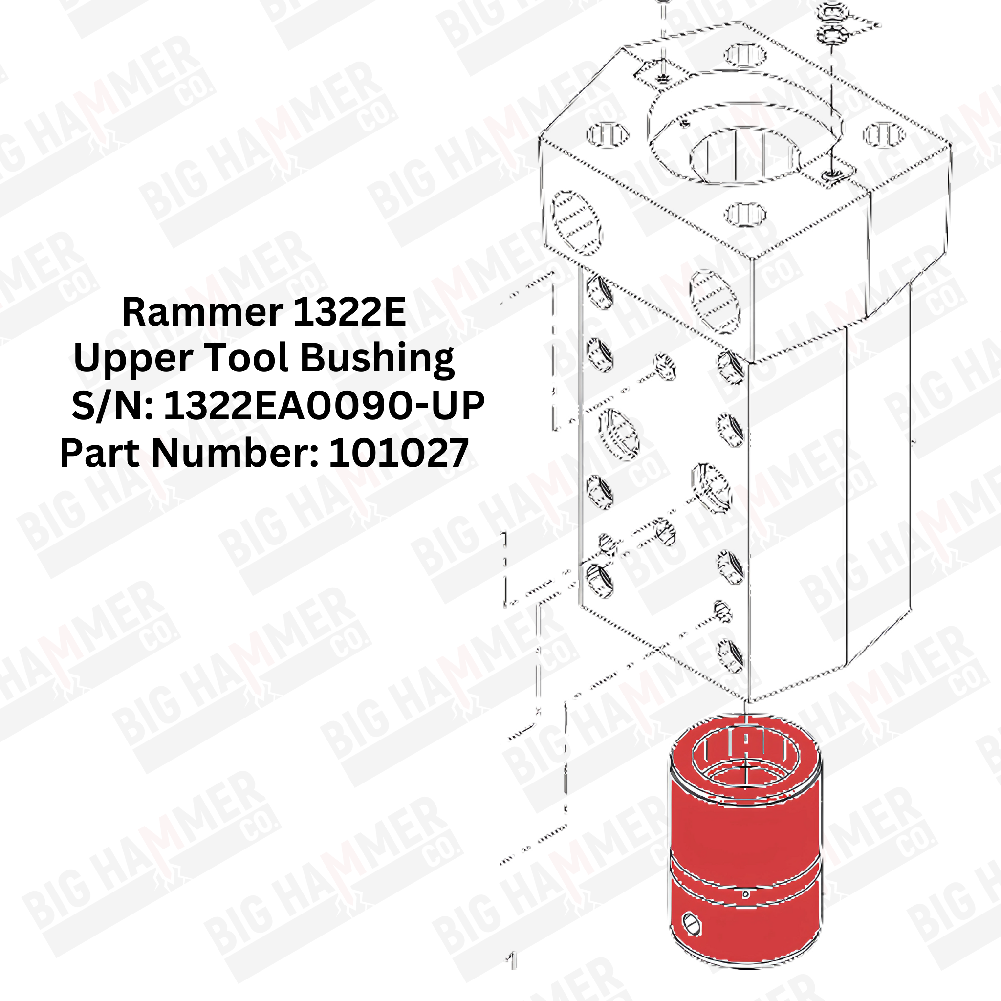 Rammer 1322E Upper Bushing