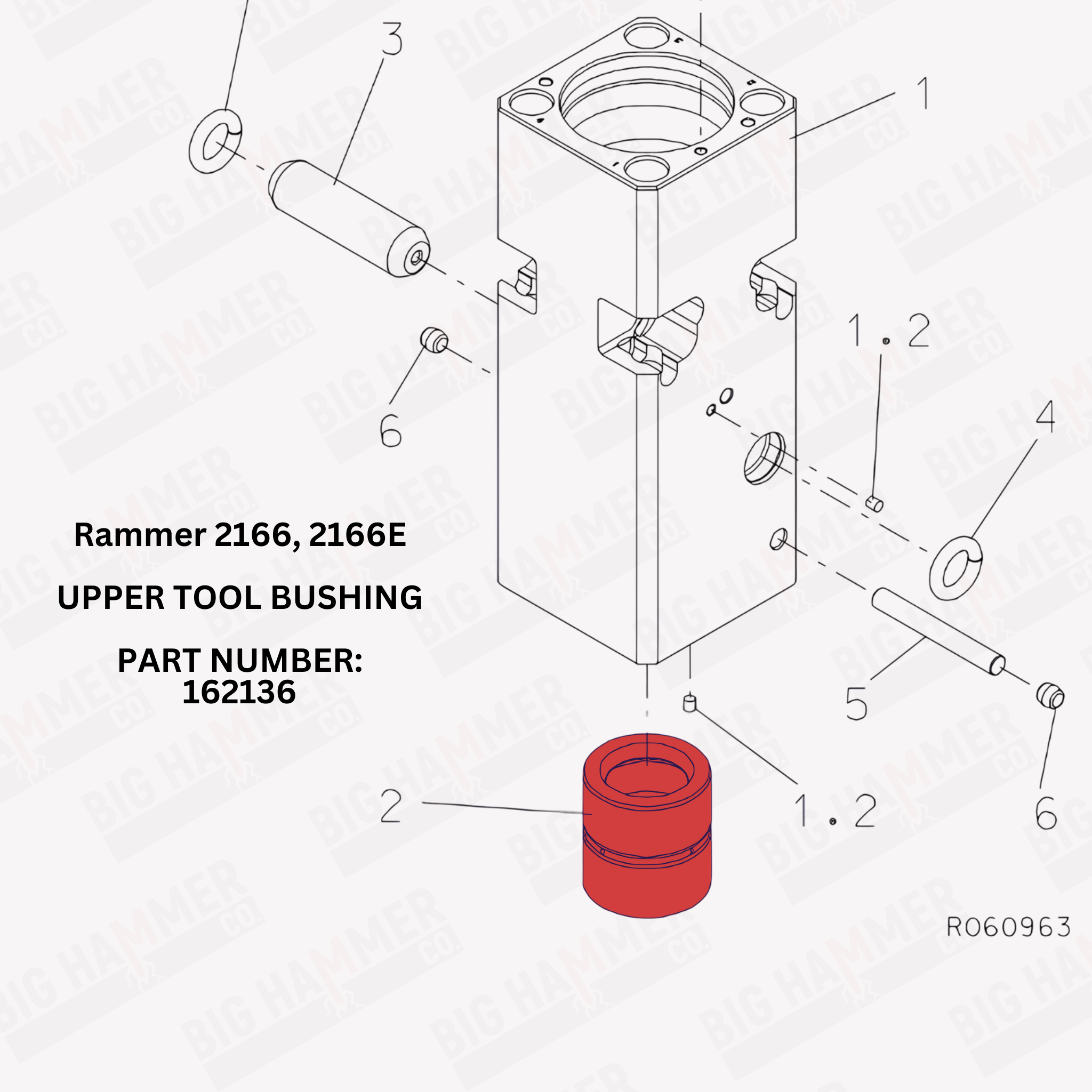 Rammer 2166, 2166E Upper Tool Bushing