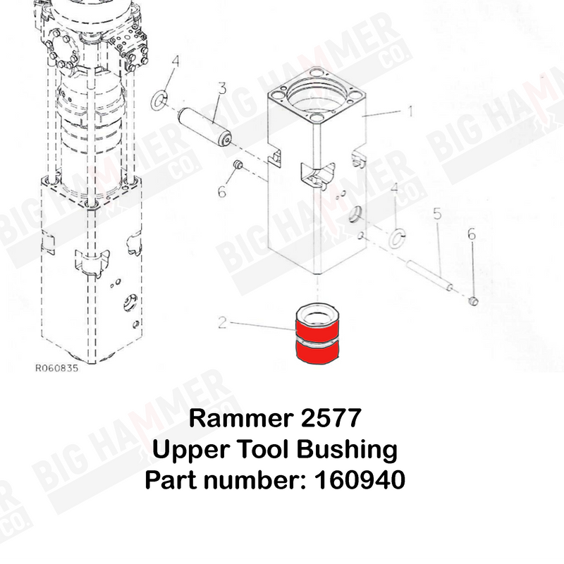 Rammer 2577 Upper Bushing