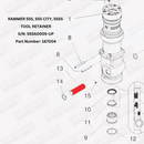 Rammer 555, 555 City, 555S Tool Retaining Pin