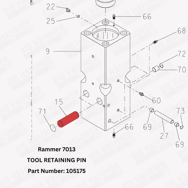 Rammer 7013 Tool Retaining Pin