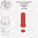 Rammer 777, 777E, Sandvik BR777 Lower Bushing