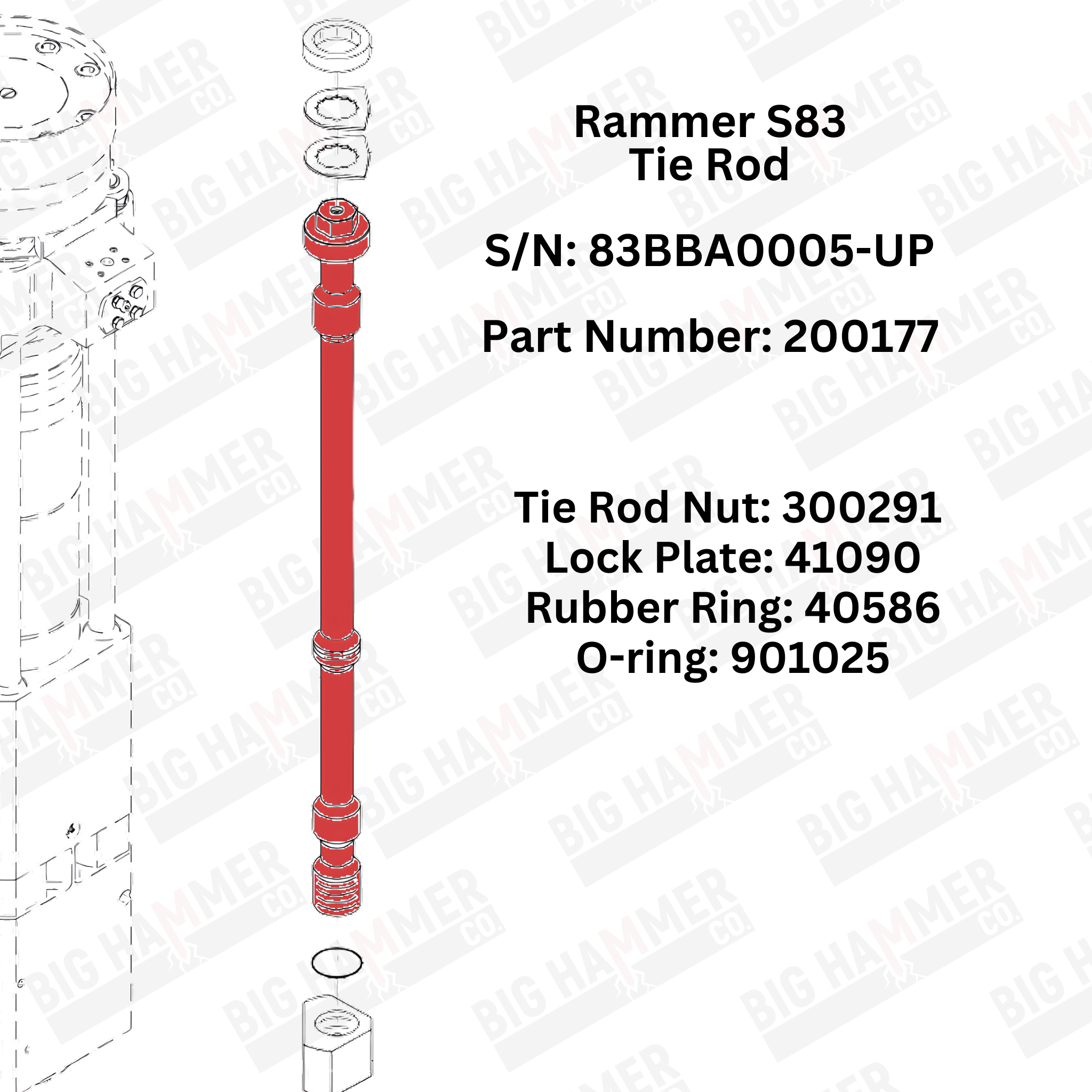 Rammer S83 Side Bolt Complete