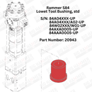 Rammer S84 Lower Bushing
