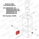Rammer S84 Tool Retaining Pin