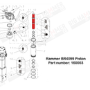 Rammer 4099, 4099E Piston