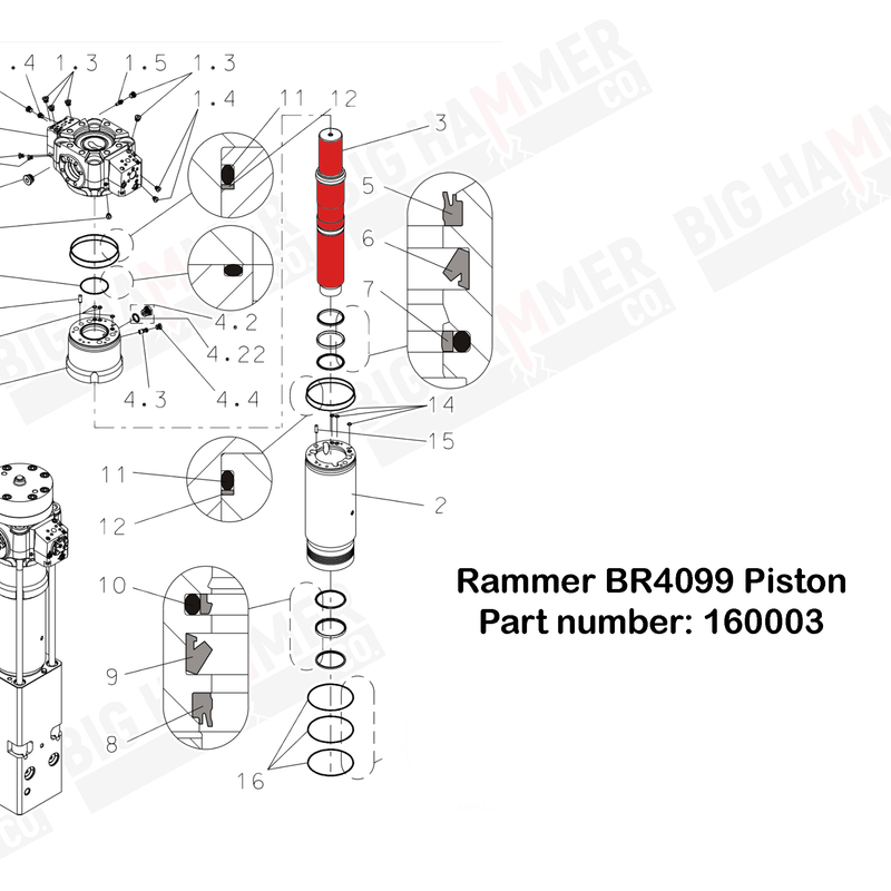Rammer 4099 Piston