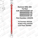 Rammer E66, S55 Side Bolt Complete