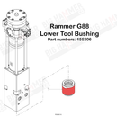 Rammer G88 Lower Bushing
