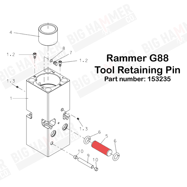 Rammer G88 Tool Retaining Pin