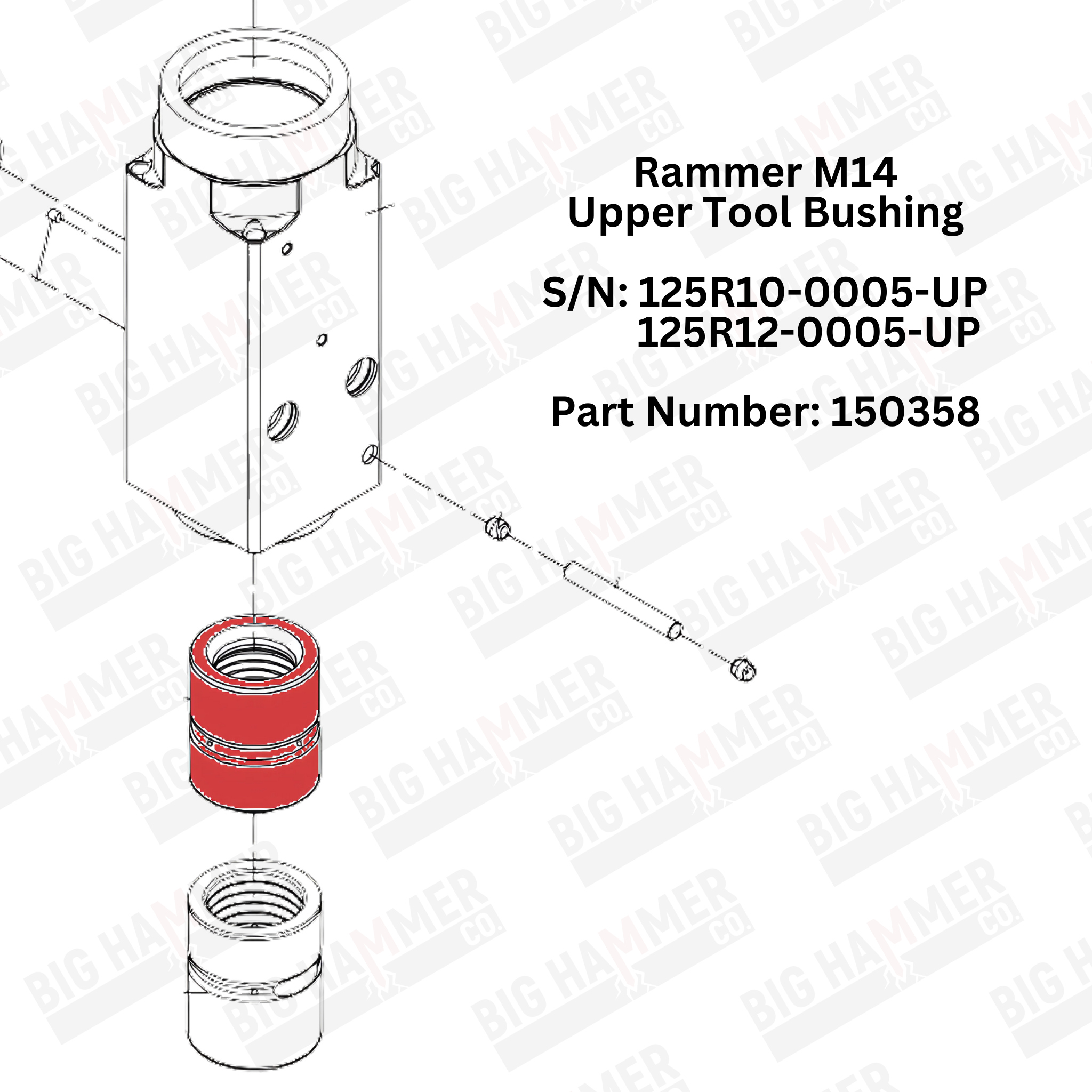 Rammer M14 Upper Bushing