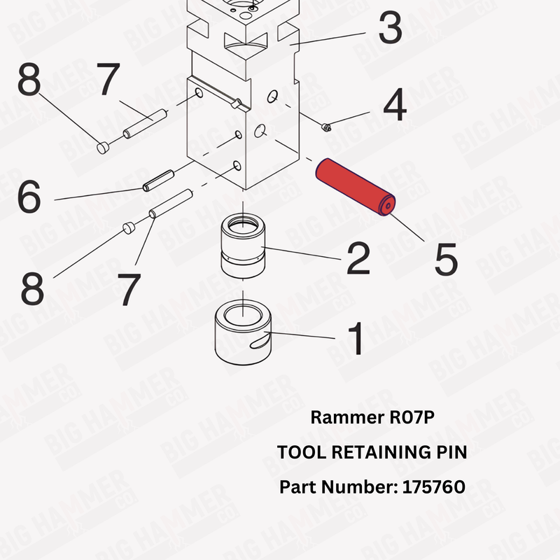 Rammer R07P Tool Retaining Pin