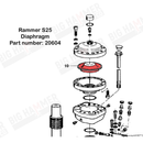 Rammer S25, S24, S26, S25N, S27, 1533, 1533E, 1655, Sandvik BR927, Allied 1533 Polyurethane Membrane/Diaphragm