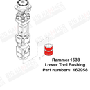 Rammer 1533 Lower Bushing