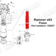 Rammer E63, E64 Piston