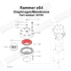 Rammer E64, E63, 2155, 2155E, M14, S54 Membrane/Diaphragm