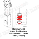 Rammer E65 Lower Bushing