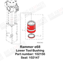 Rammer E68 Lower Bushing