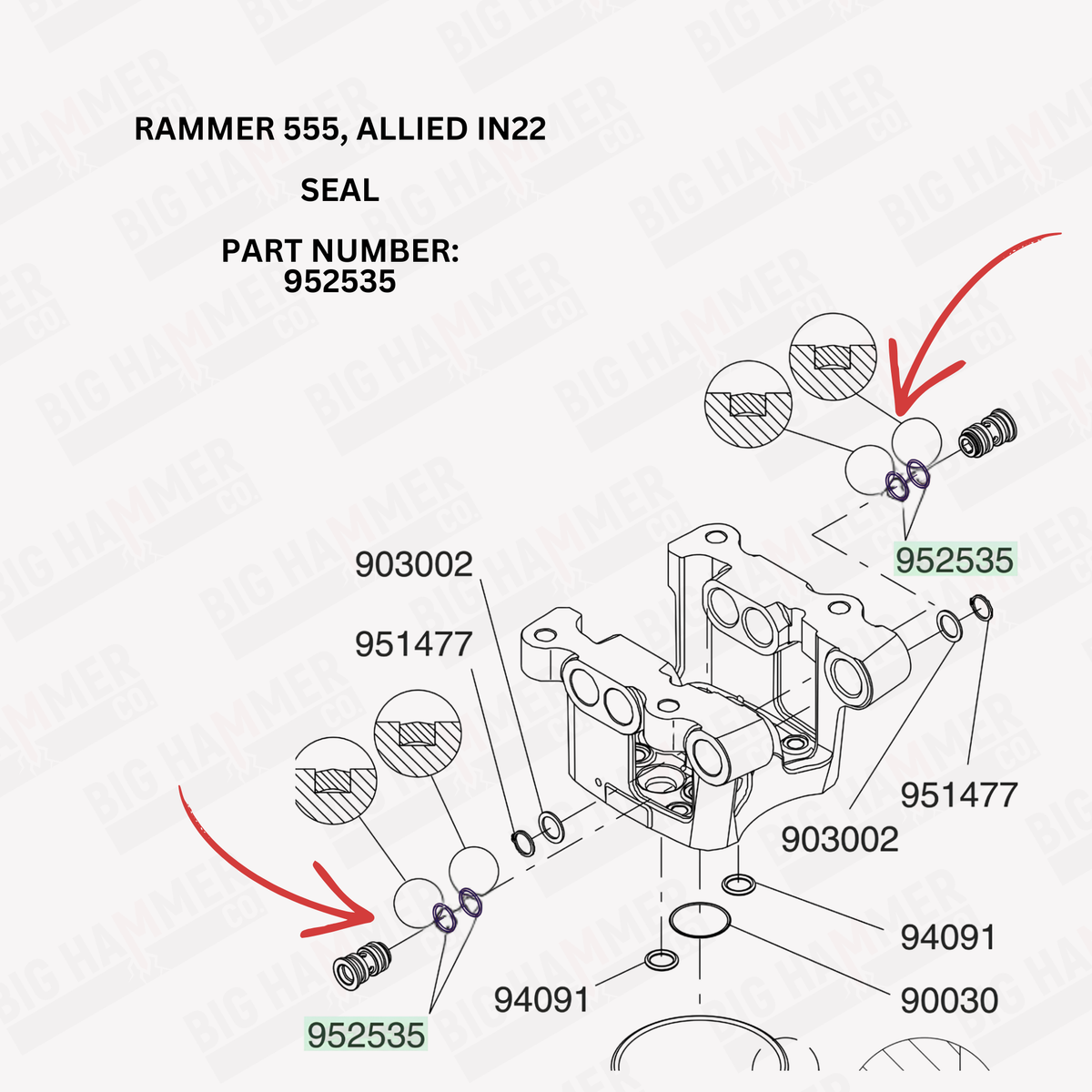 Rammer 555, Allied IN22 Seal