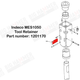 Indeco MES1050 Retaining Axle