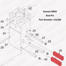 Soosan SB50 Rod Pin (Tool Retainer)