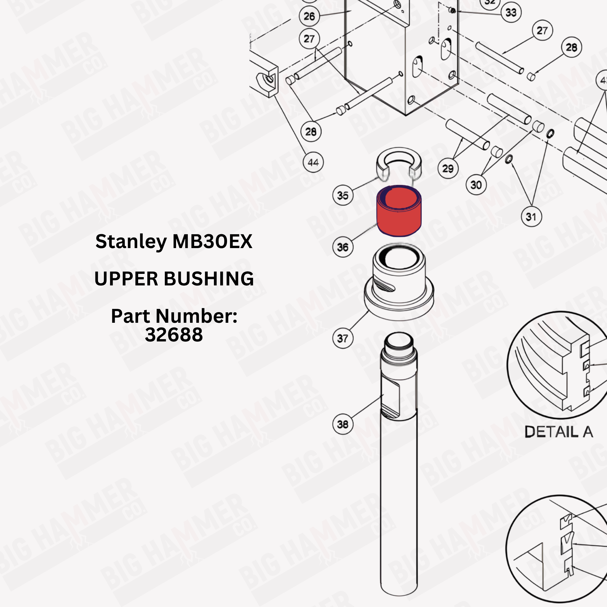 Stanley MB30EX Upper Bushing