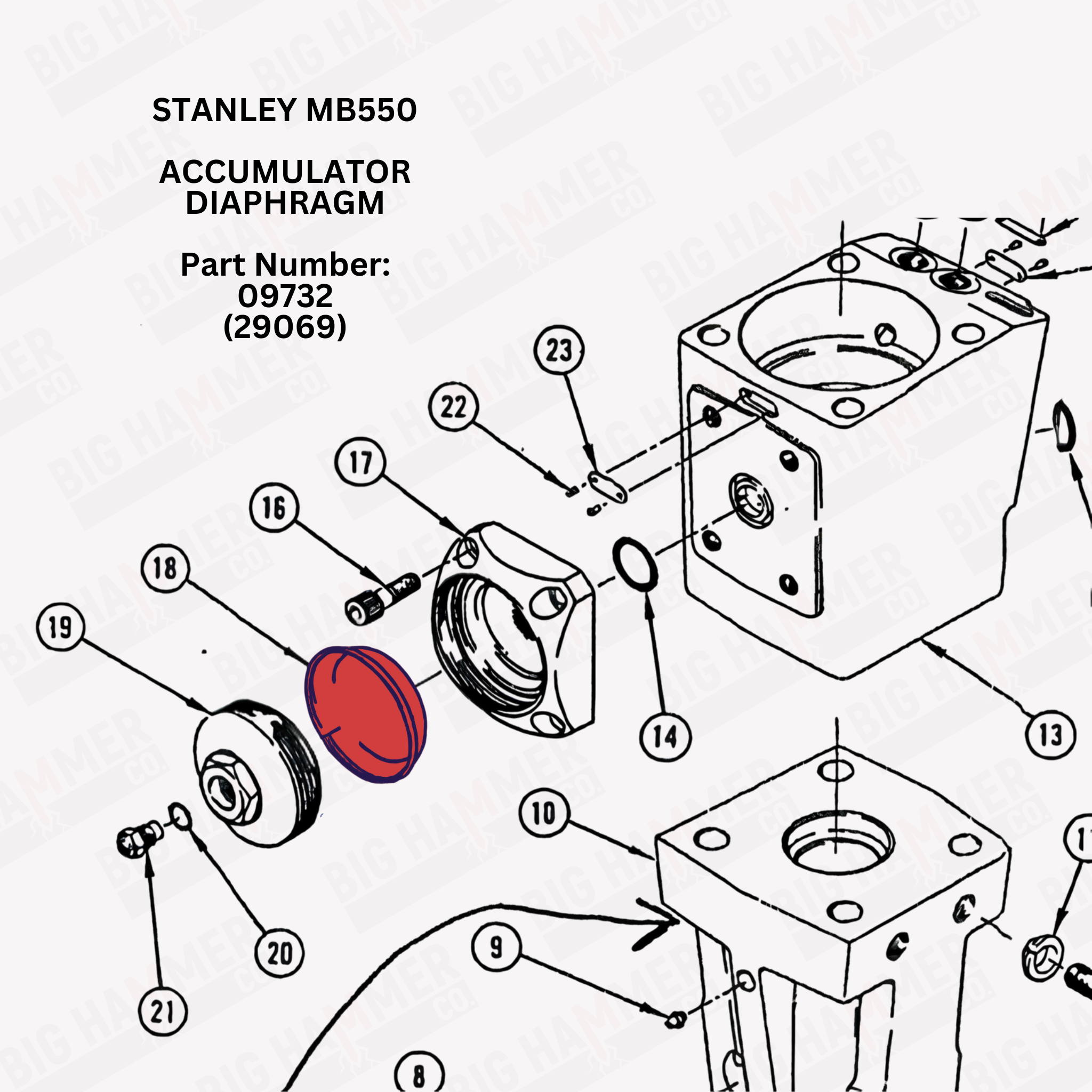 Stanley MB550 Diaphragm