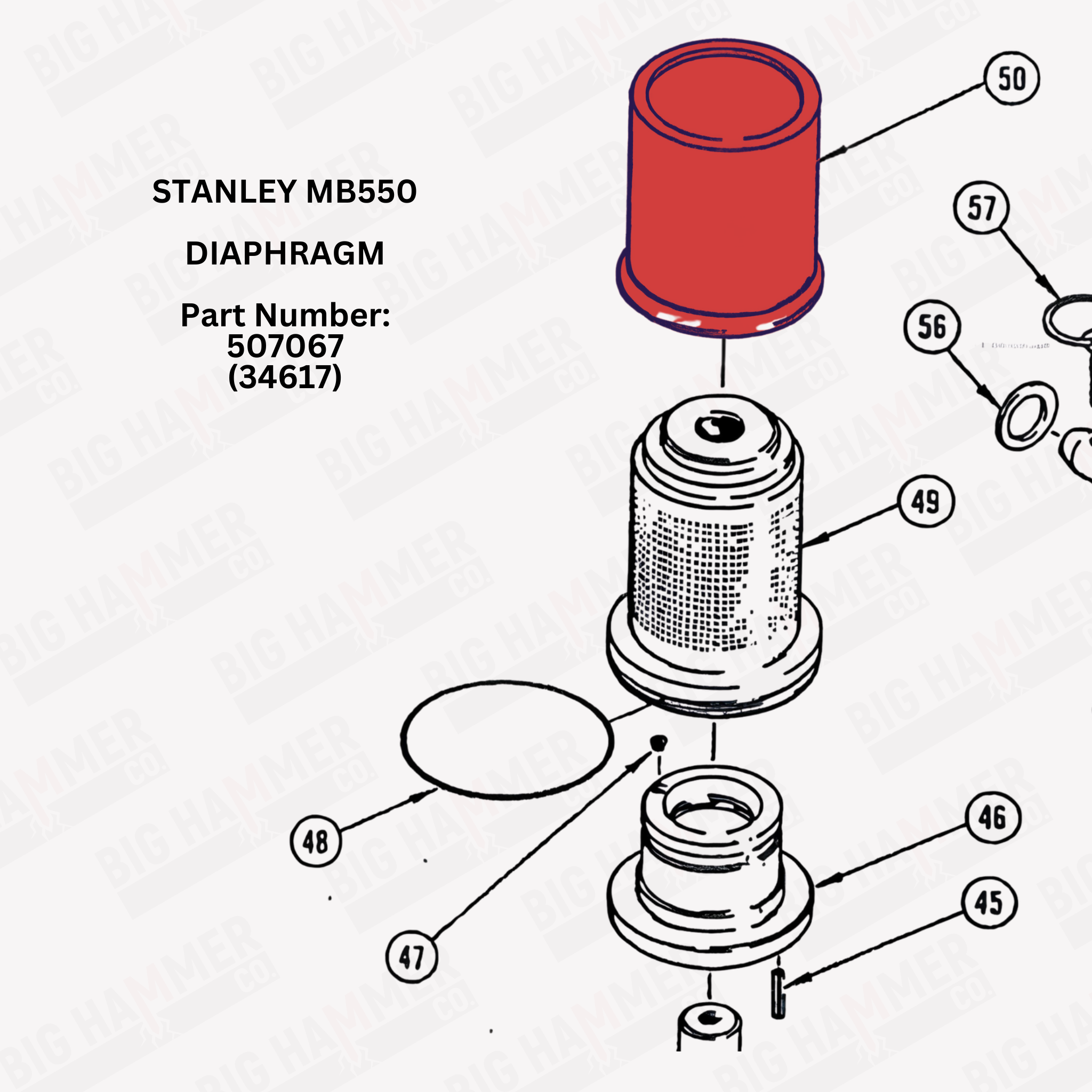 Stanley MB550 Diaphragm