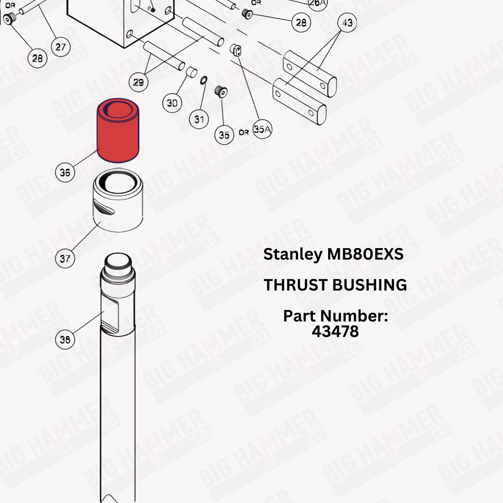Stanley MB80EXS Thrust Bushing
