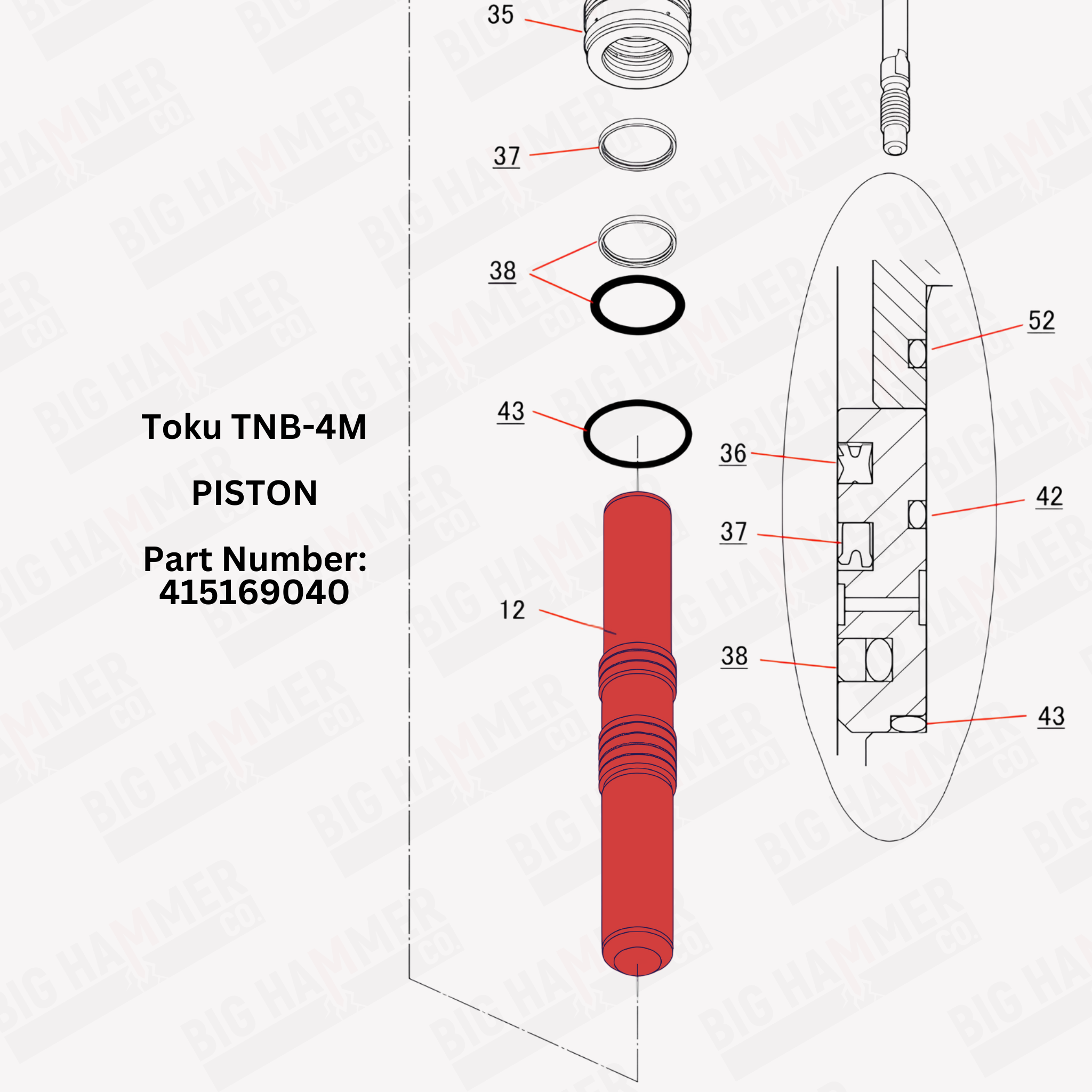 Toku TNB-4M Piston