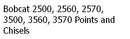 Bobcat 2500, 2560, 2570, 3500, 3560, 3570 Point and Chisel