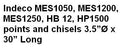 Indeco MES1050, MES1200, MES1250, HB 12, HP1500 points and chisels