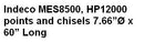 Indeco MES8500, HP12000, HP14000FS points and chisels
