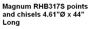 Magnum RHB317S points and chisels