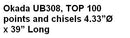 Okada UB308, TOP100 points and chisels