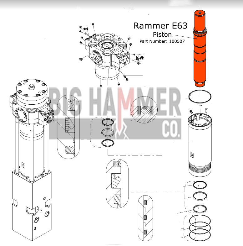 Rammer E63 Piston