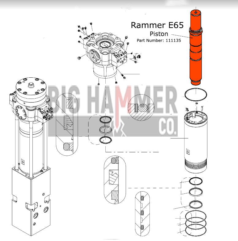 Rammer E65 Piston