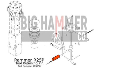 Rammers R45p Rammer R25P Tool Retaining Pin