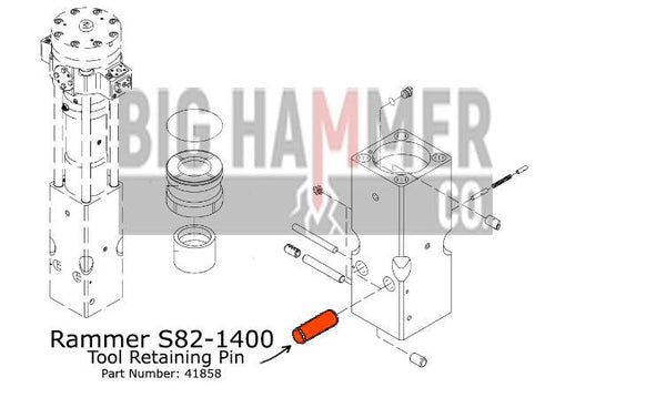 Rammer S82-1400 Tool Retaining Pin