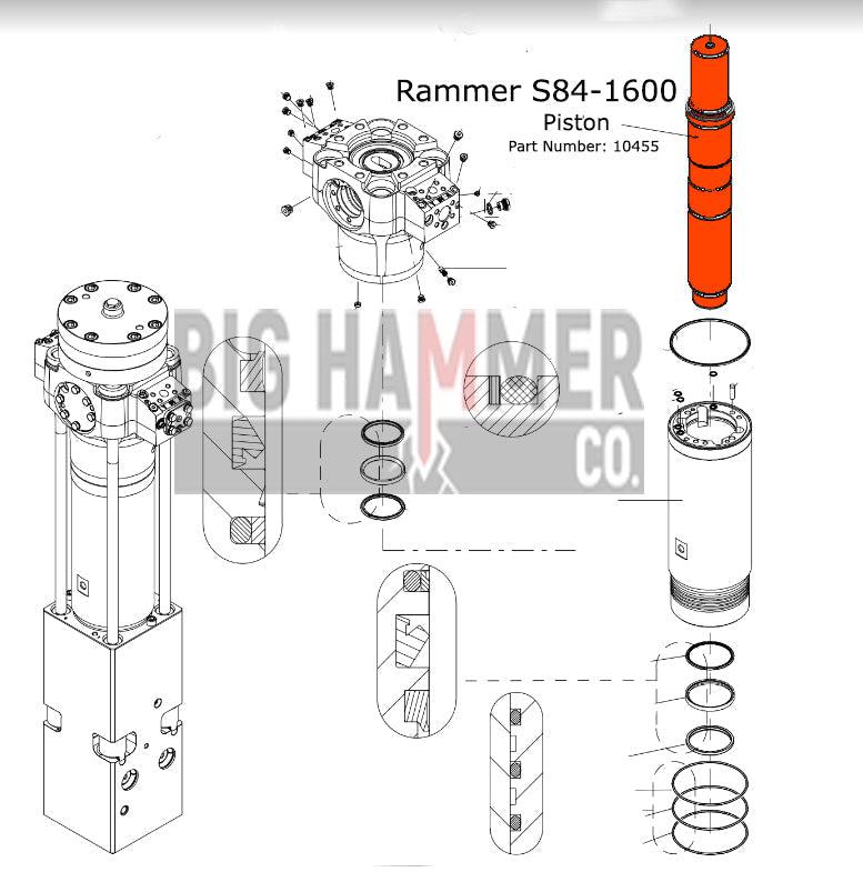 Rammer S84-1600 Piston