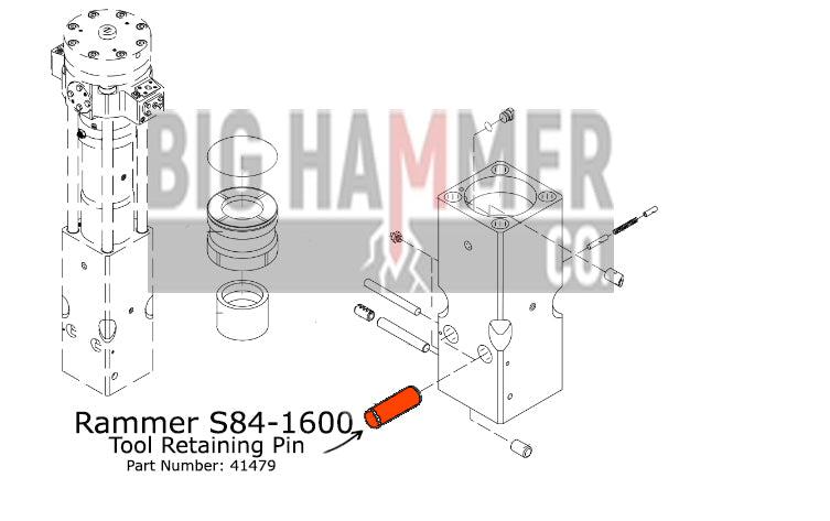 Rammer S84-1600 Tool Retaining Pin