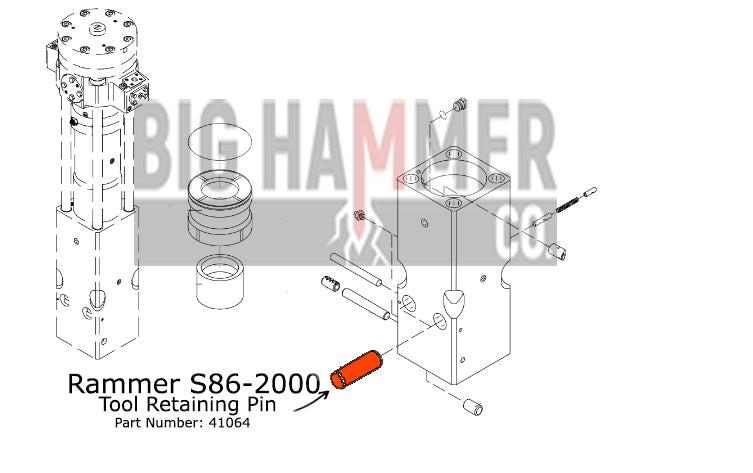 Rammer S86-2000 Tool Retaining Pin