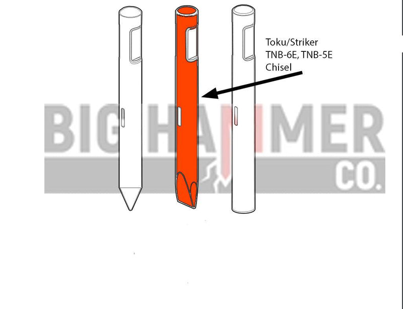 Toku/Striker TNB-6E, TNB-5E points and chisels