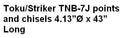 Toku/Striker TNB-7J points and chisels